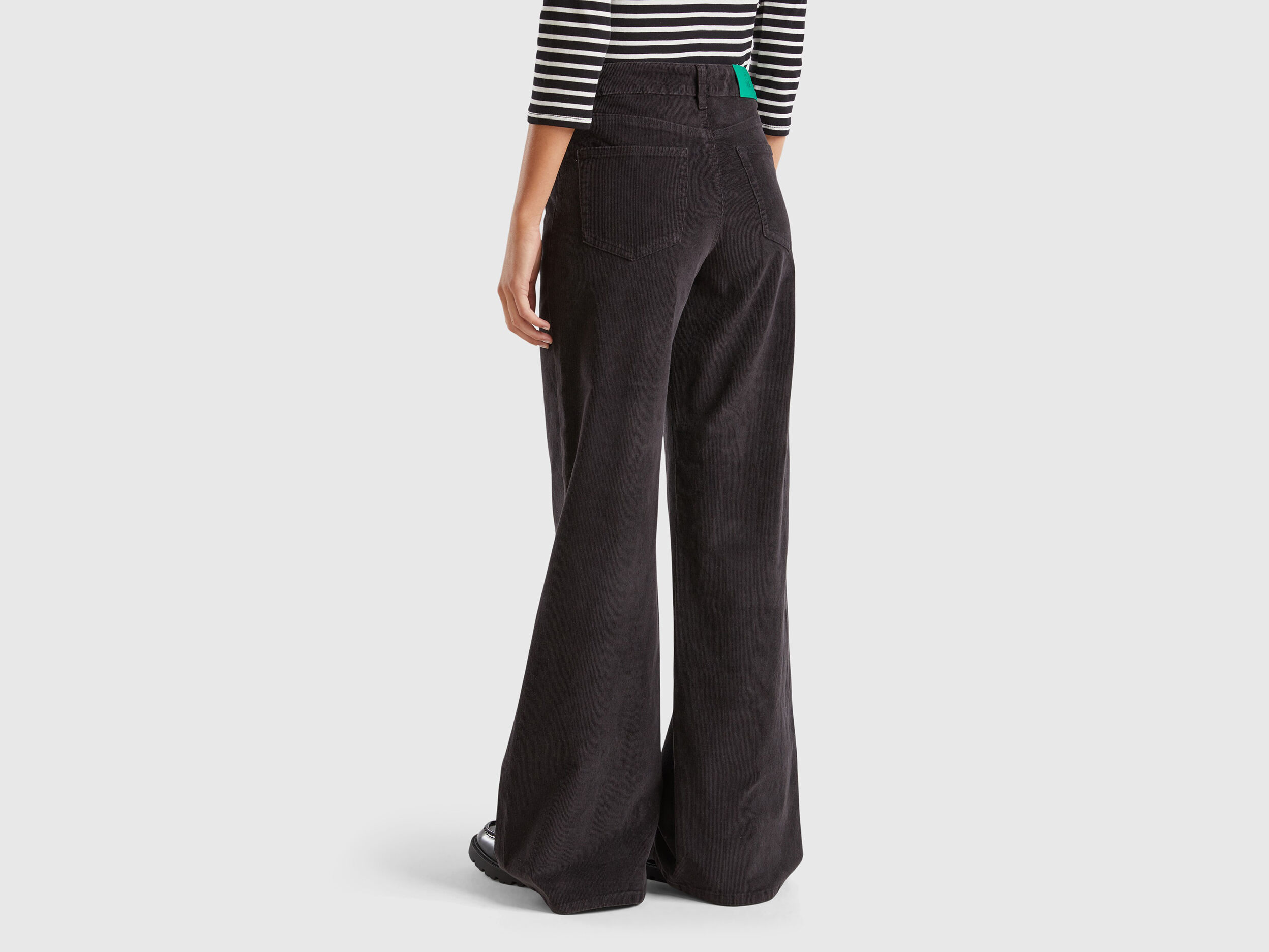 Benetton pantaloni velluto donna new arrivals