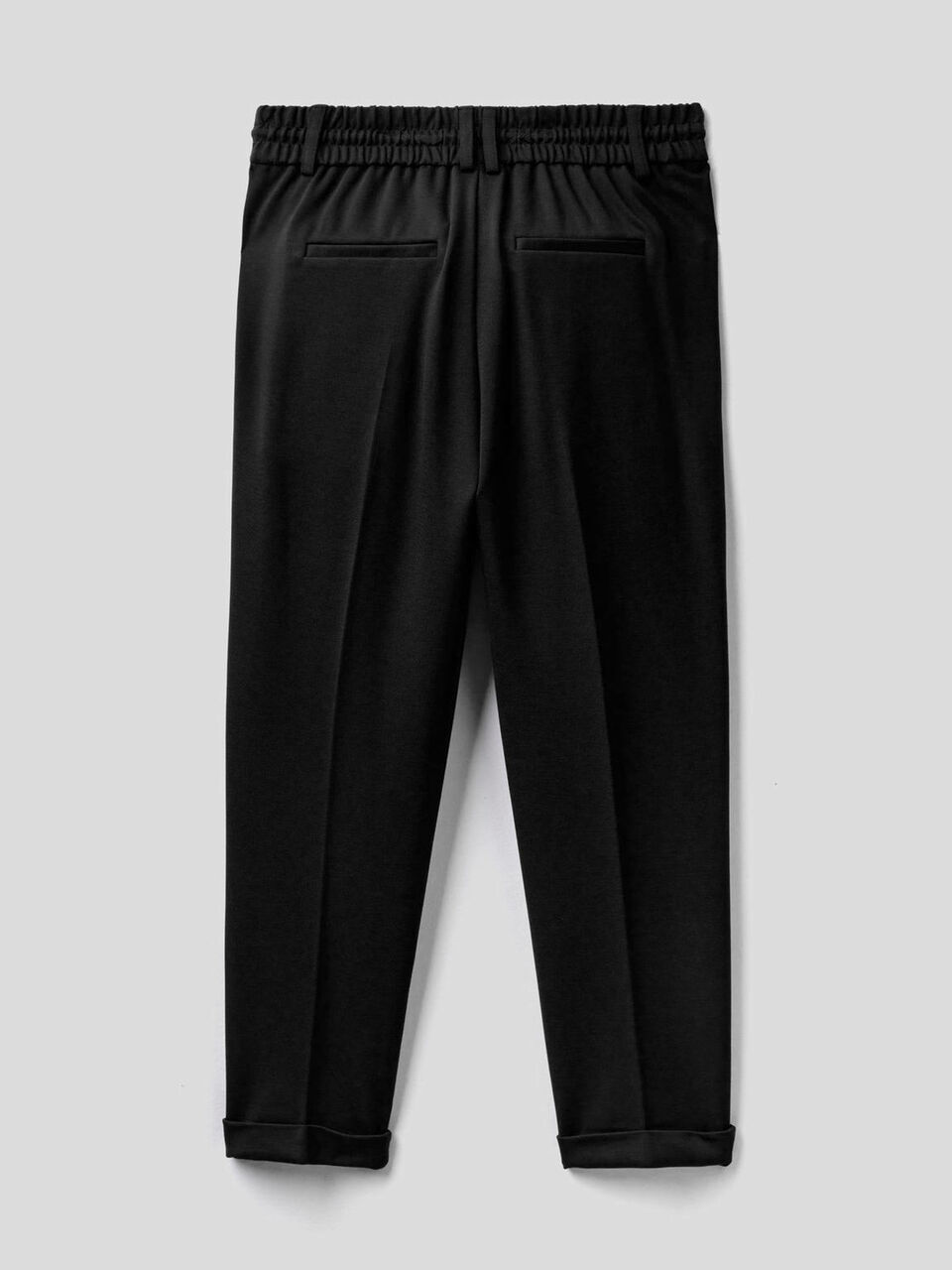 Pantaloni con coulisse e risvolto image number 2