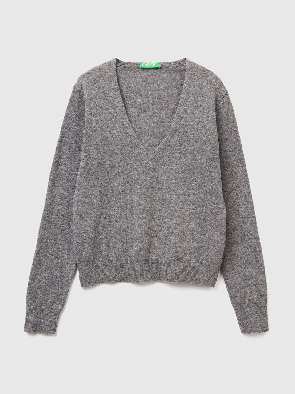 MAGLIA SCOLLO V M/L Donna image number 1