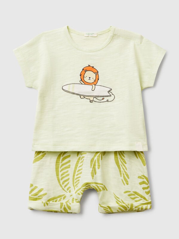 Completo leggero t-shirt e shorts Baby