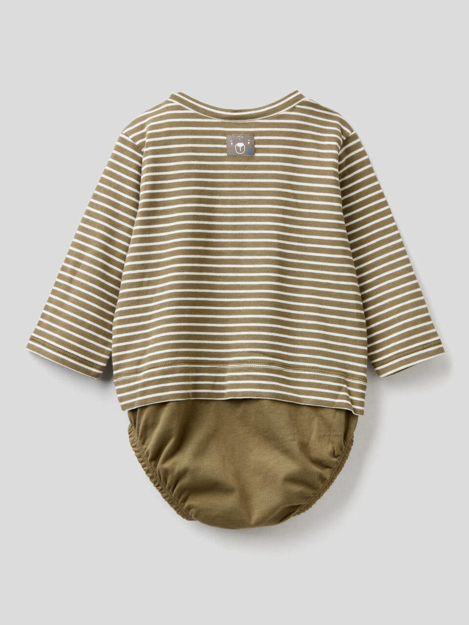 Body effetto t-shirt in cotone biologico image number 2