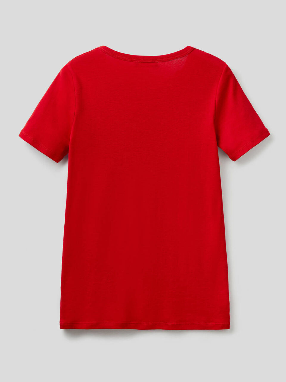 T-shirt 100% cotone con stampa logo glitter image number 2