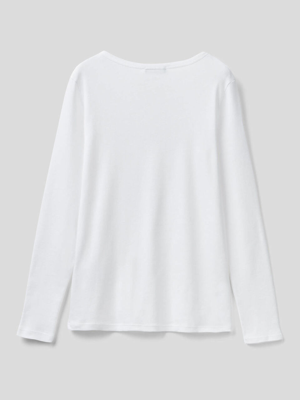 T-shirt a manica lunga 100% cotone image number 2
