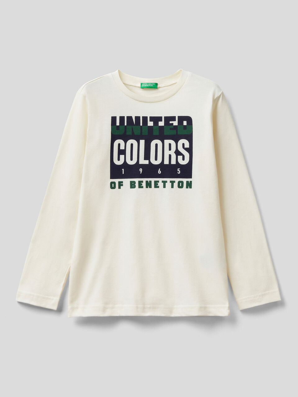 T-shirt manica lunga in cotone bio image number 1