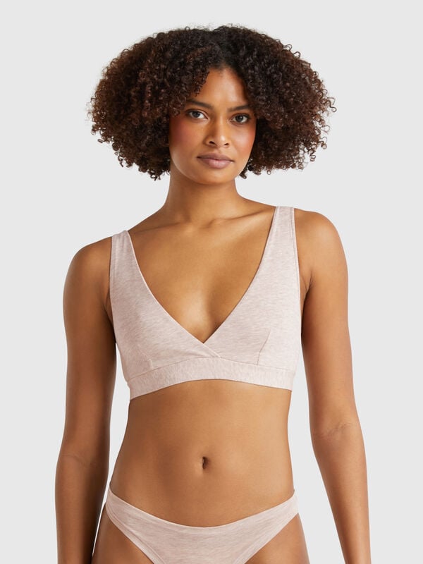 Reggiseno a triangolo in cotone super stretch Donna
