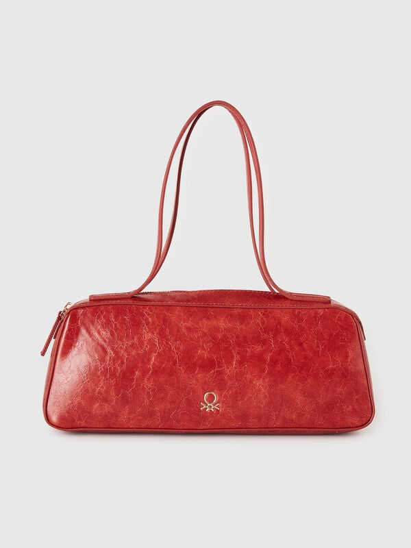 Borsa a spalla in tessuto spalmato Donna