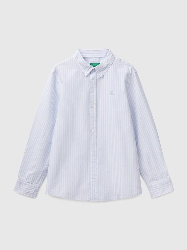 Camicia button down a righe Bambino
