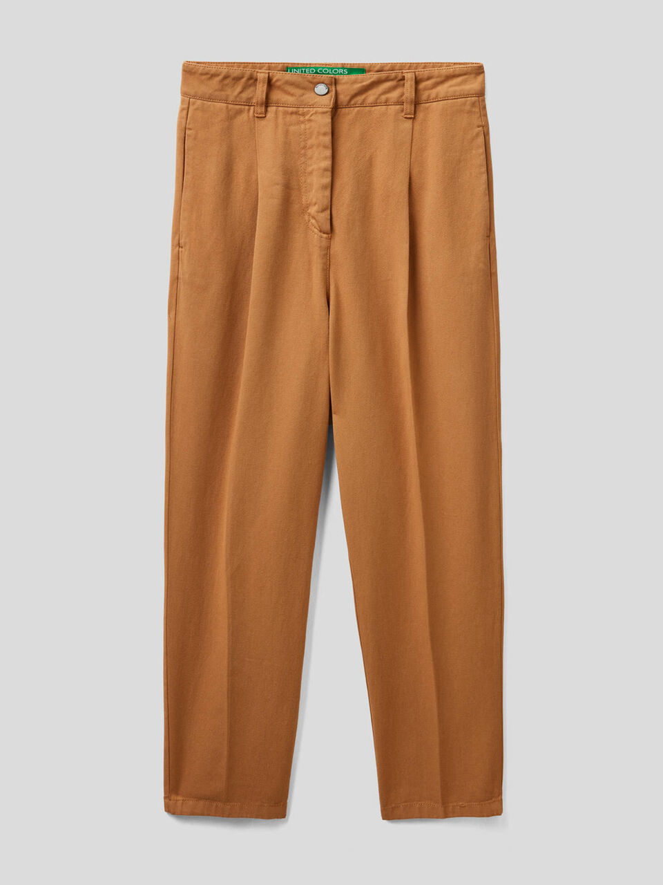 Pantaloni slouchy in 100% cotone image number 1