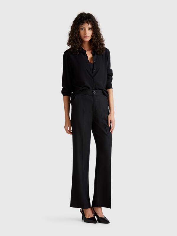 Pantaloni in puro lyocell Donna