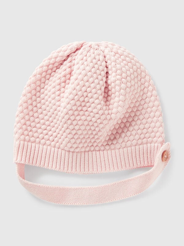 Cappellino lavorato 100% cotone Baby