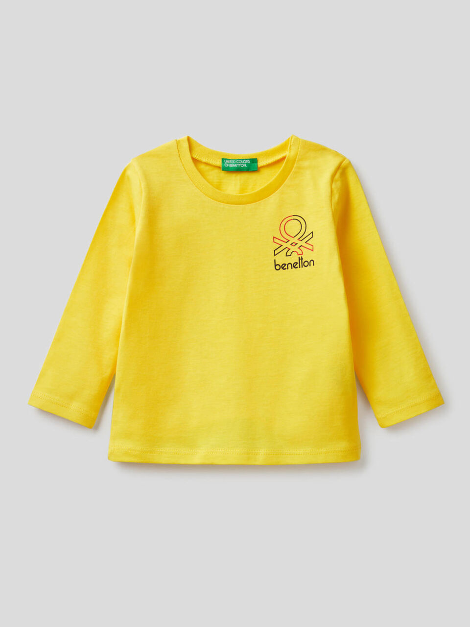 T-shirt manica lunga in cotone biologico image number 1