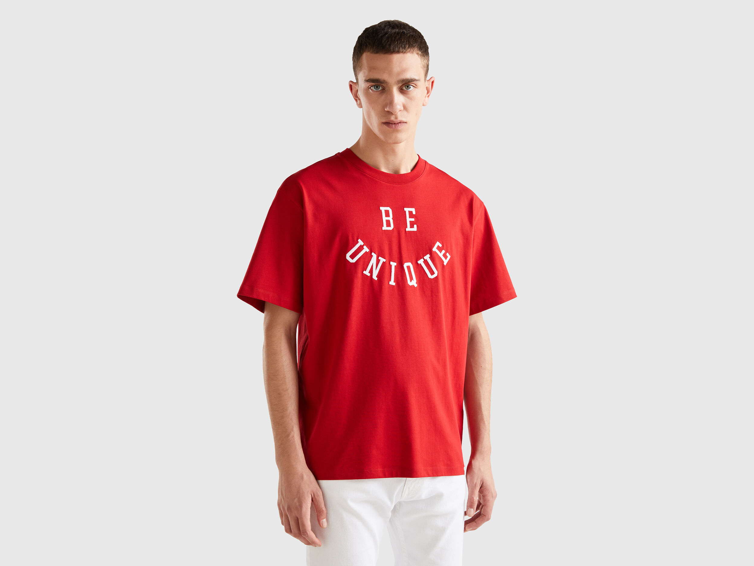 T shirt benetton uomo best sale