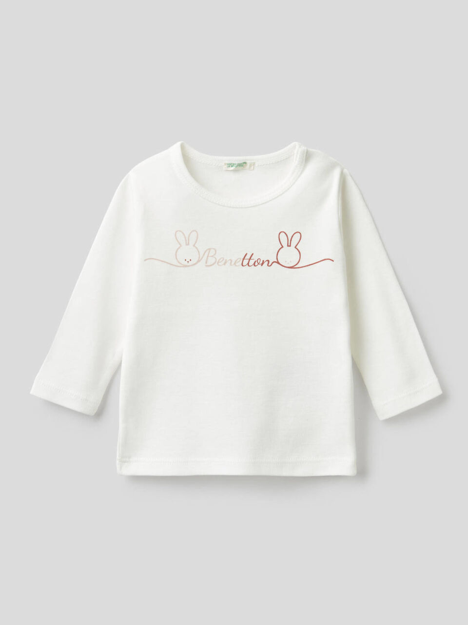 T-shirt manica lunga in 100% cotone bio image number 1