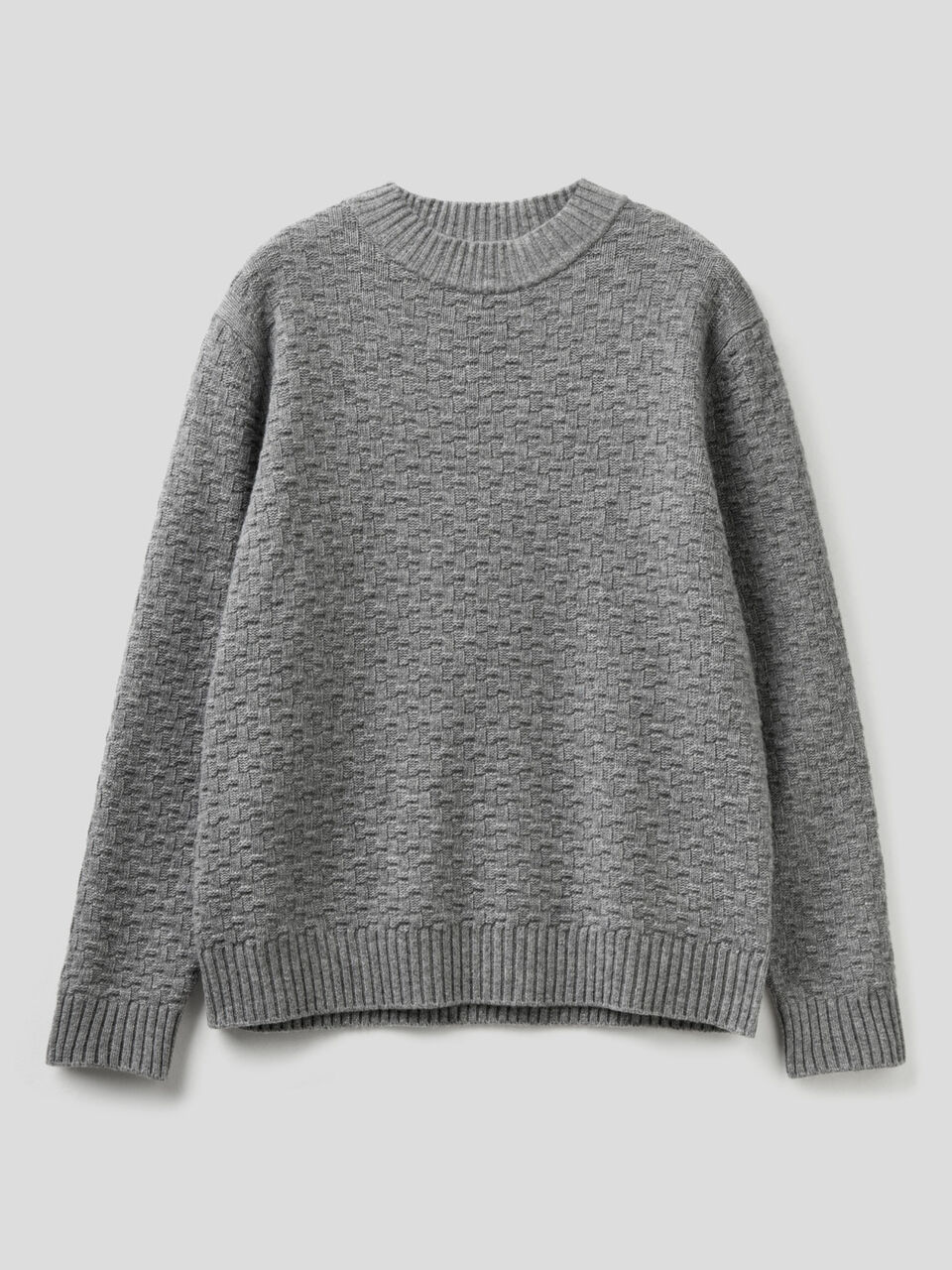 Maglione girocollo lavorato image number 1