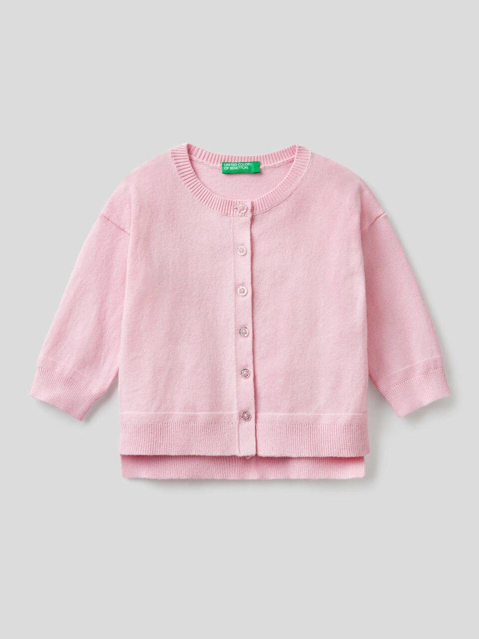 Cardigan con bottoni glitter image number 1