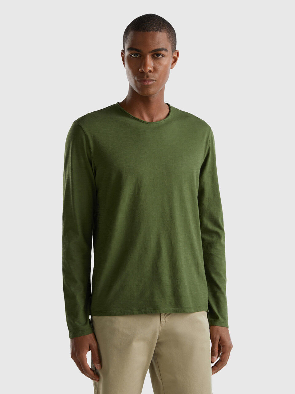 Maglie di cotone maniche lunghe uomo store