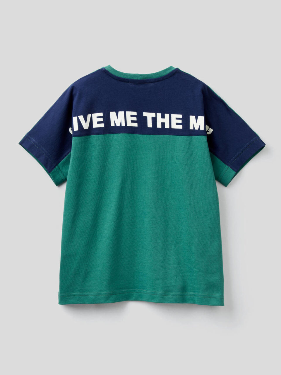 T-shirt in 100% cotone con slogan image number 2