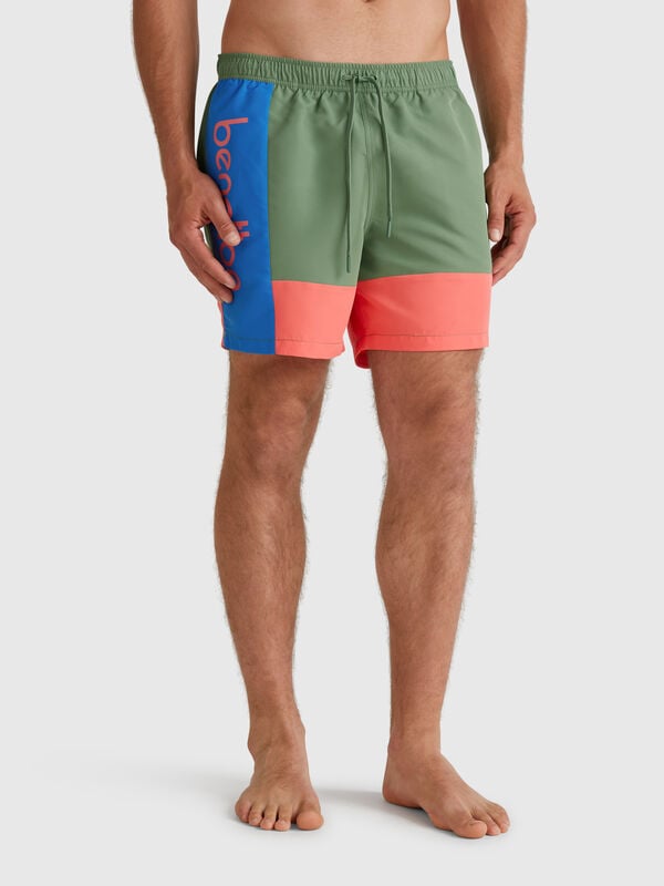 Boxer mare color block Uomo