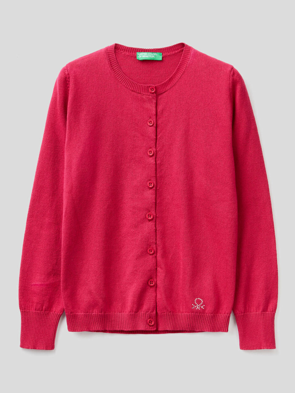 Cardigan tricot 100% cotone image number 1