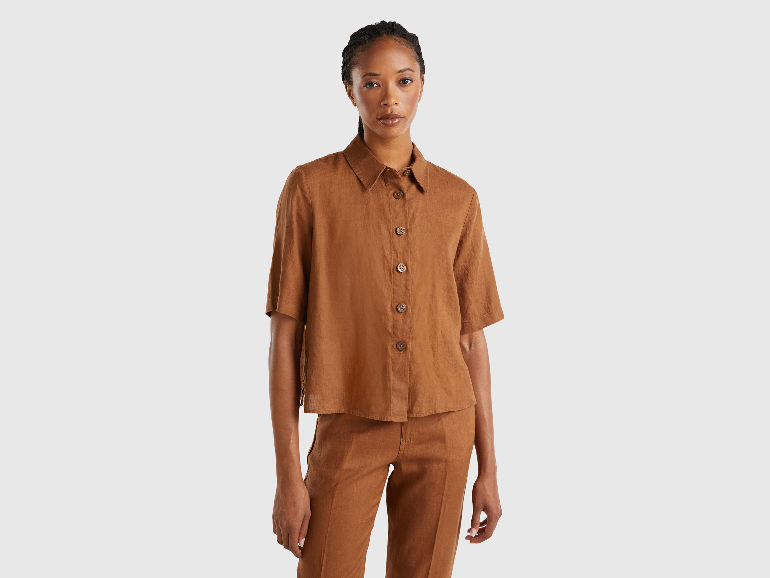 Benetton camicia lino deals