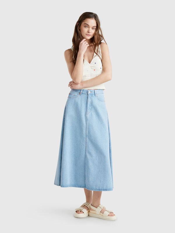 Gonna svasata di jeans Donna