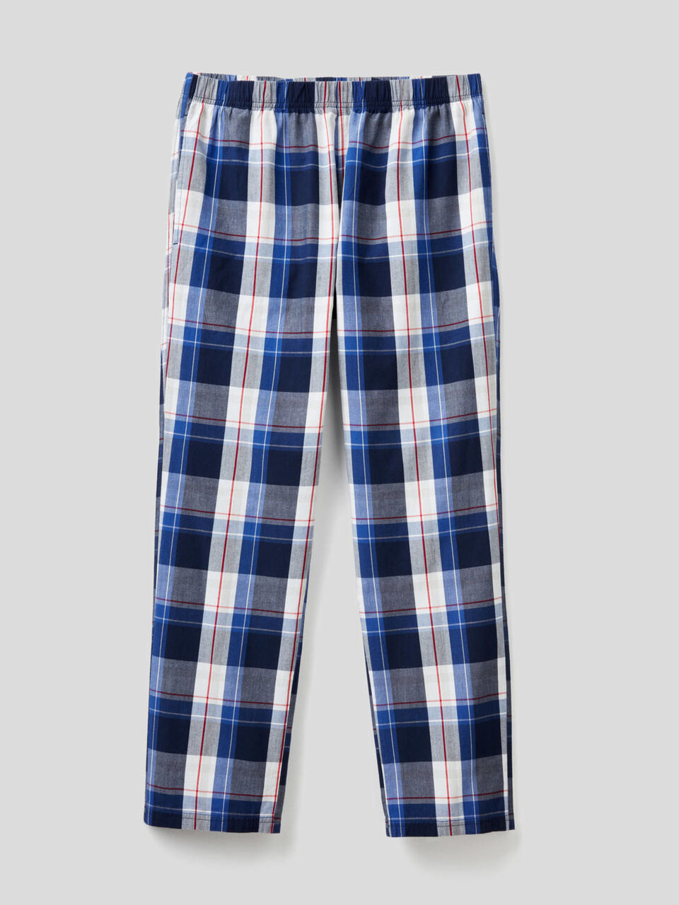 Pantaloni a quadri in cotone image number 1
