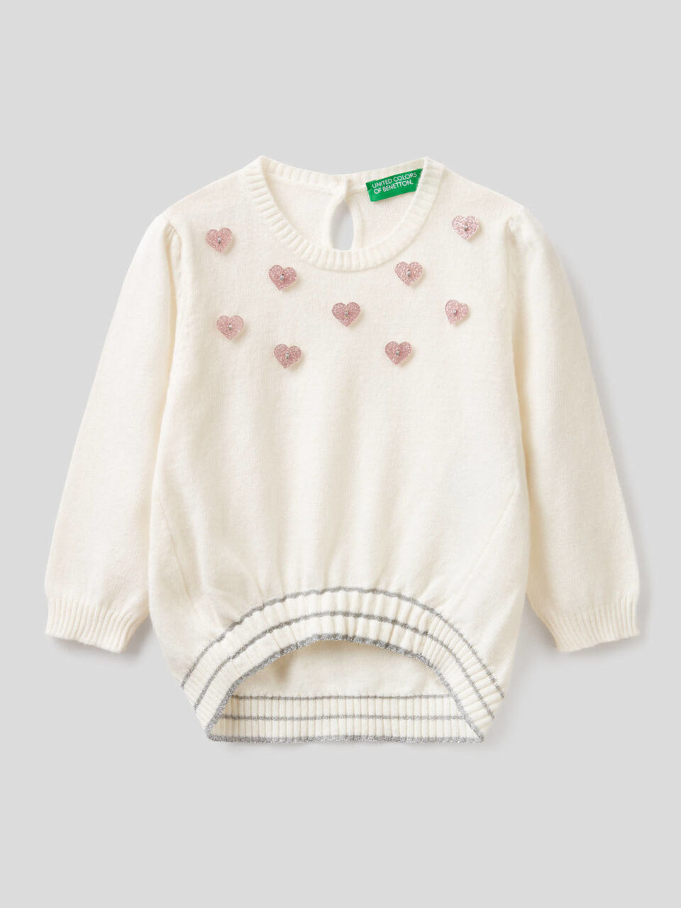 Maglia con applicazioni glitter image number 1