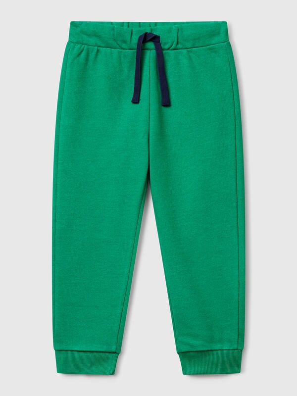 Pantaloni in cotone con logo Bambino
