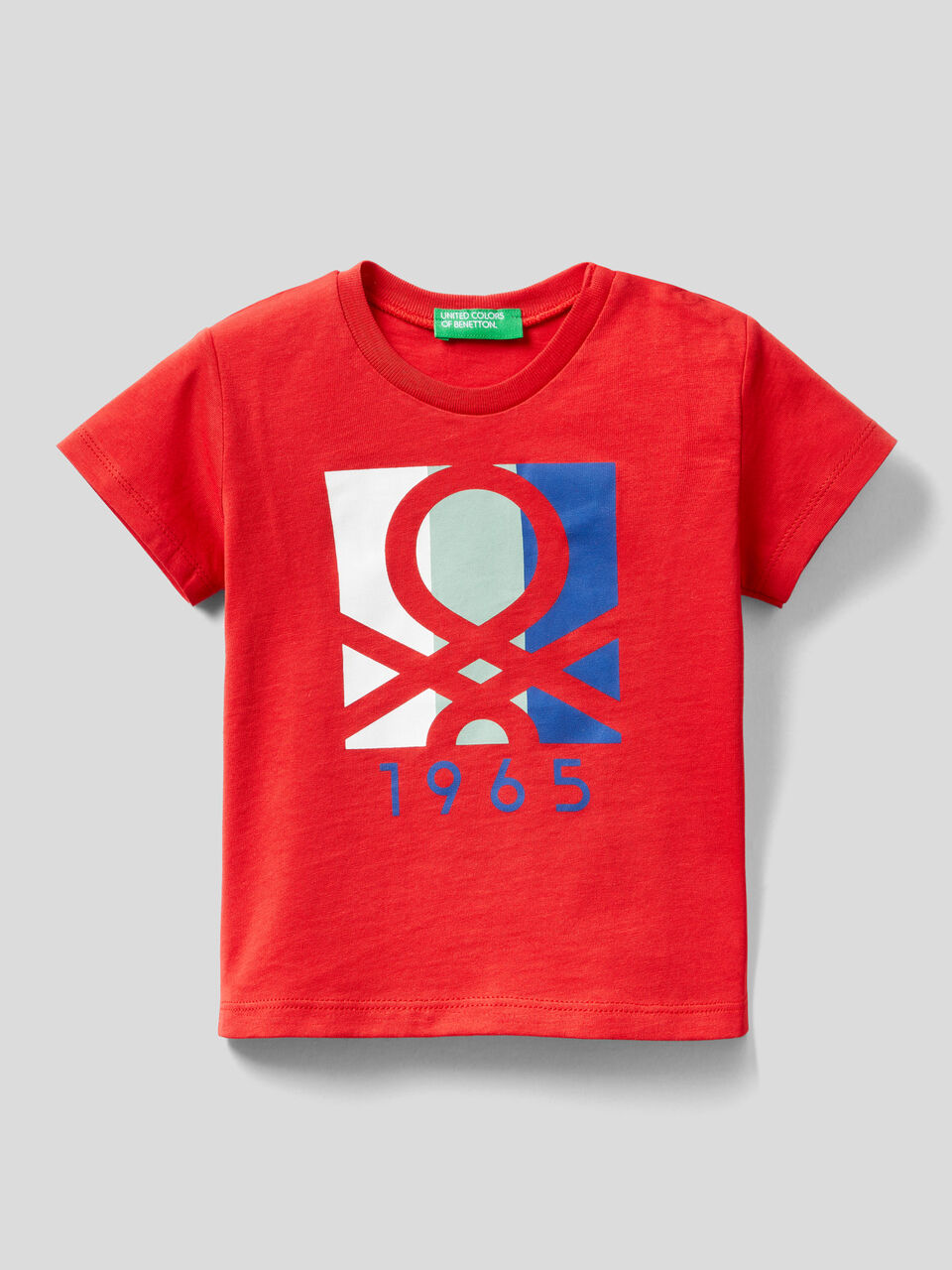 T-shirt stampa logo in cotone bio image number 1