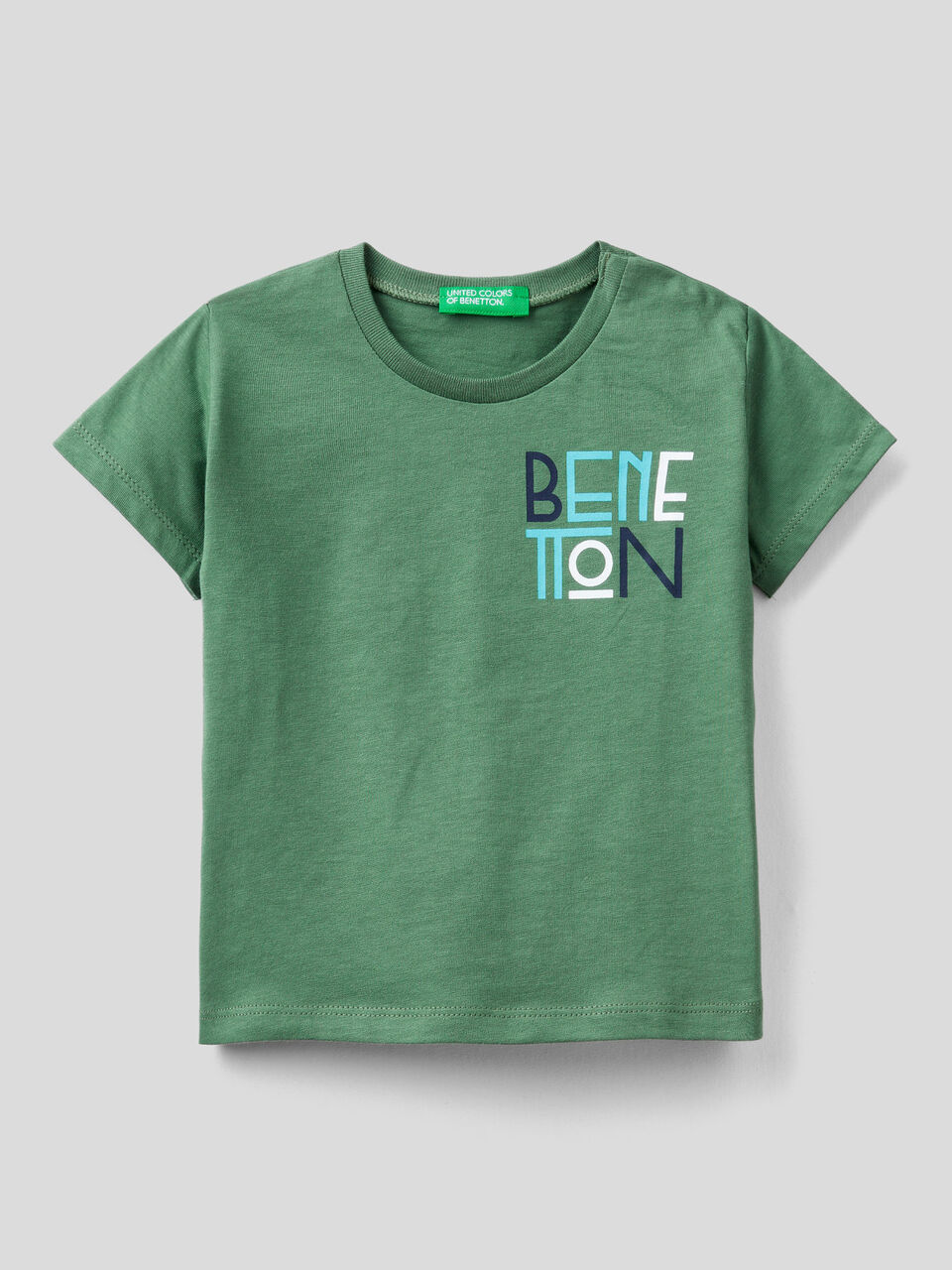 T-shirt stampa logo in cotone bio image number 1