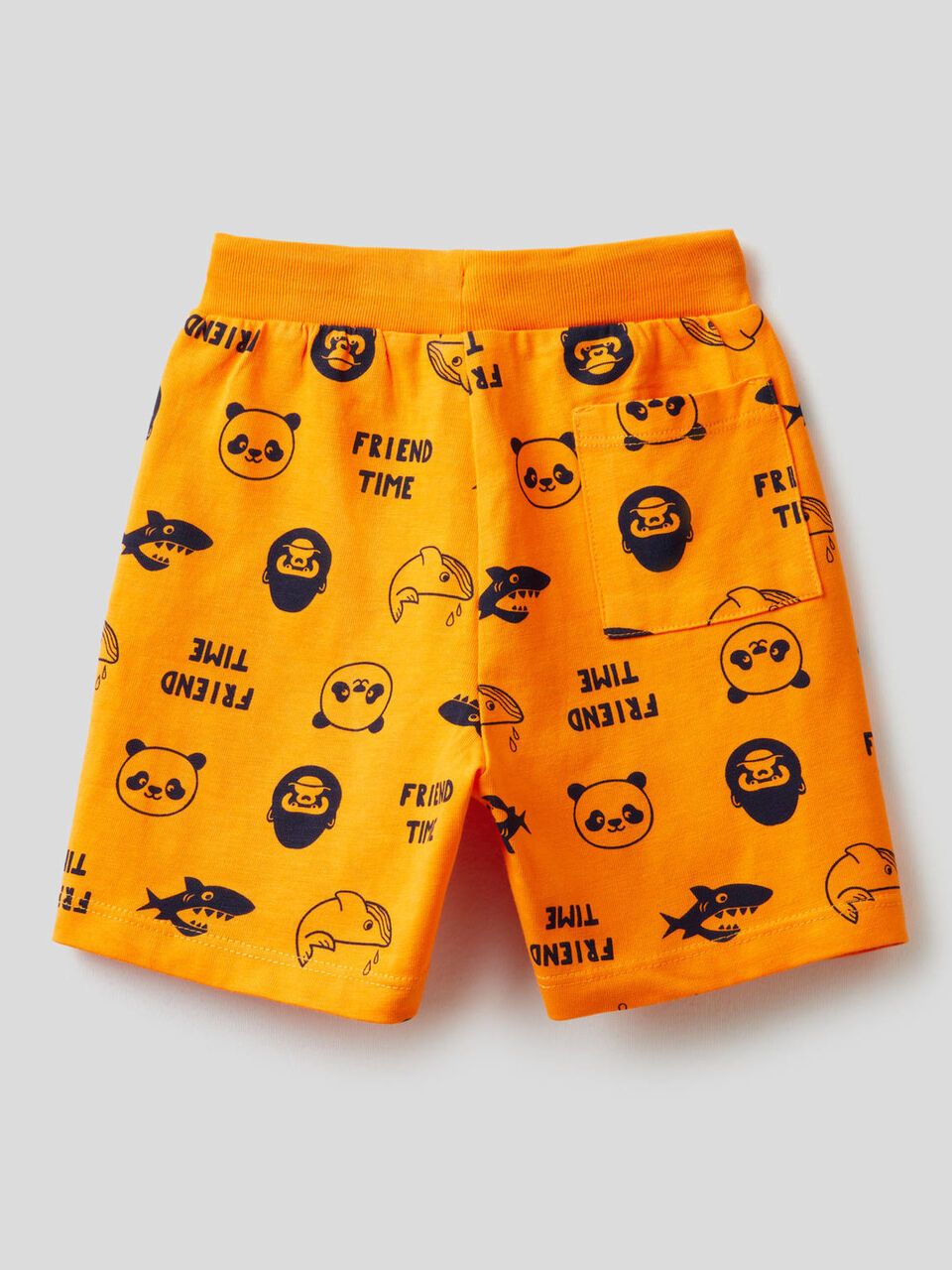 Shorts stampati in 100% cotone image number 2