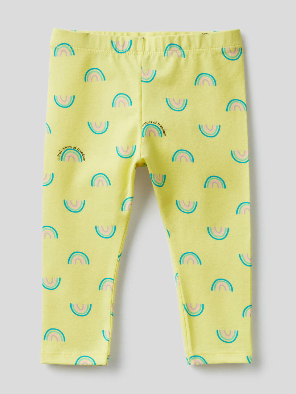 Leggings stampati in cotone elasticizzato image number 1