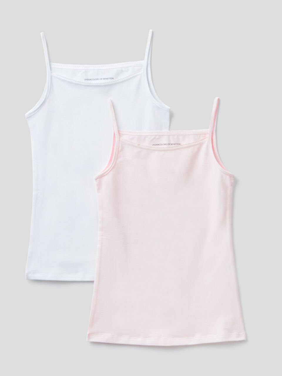 Due canotte intime in cotone stretch image number 1