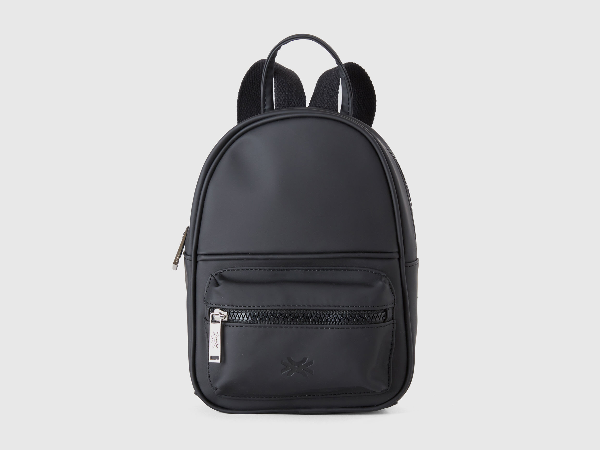 Zaino in tessuto spalmato Nero Bambina Benetton