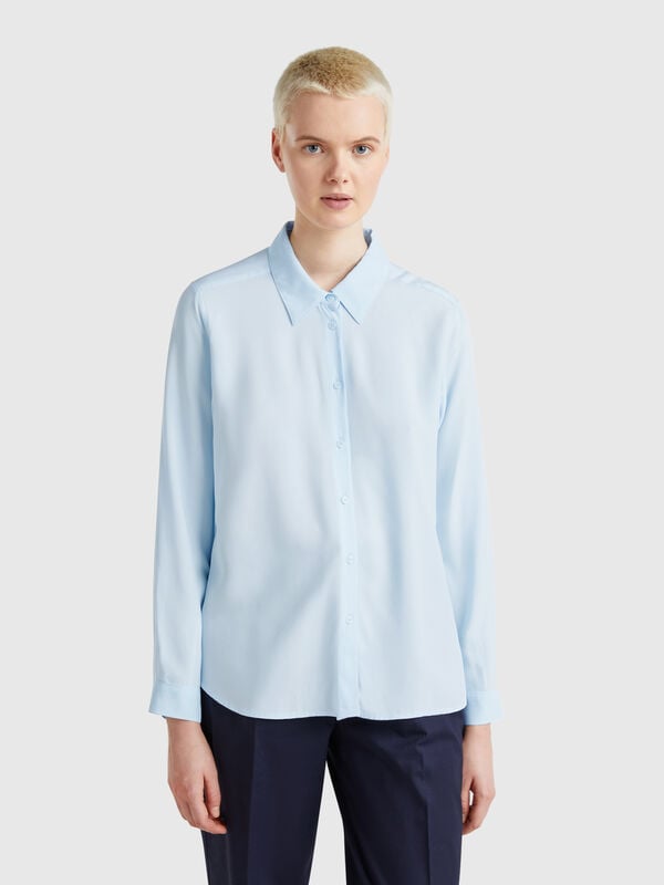 Camicia regular fit in viscosa Donna