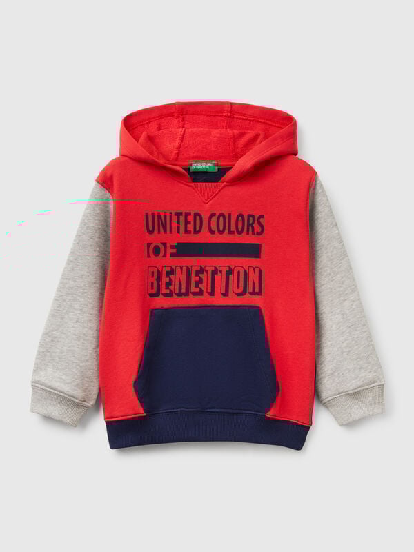 Felpa con cappuccio 100% cotone Bambino
