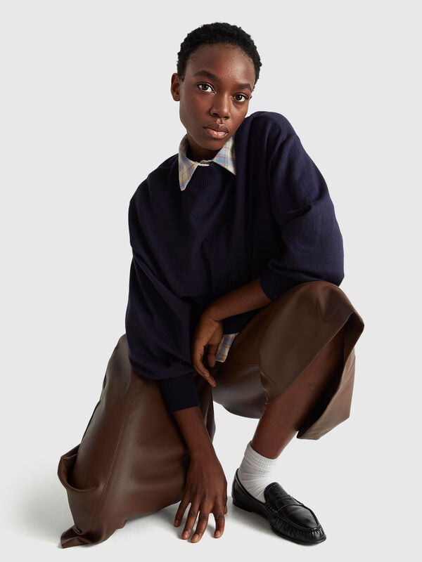 Maglia lupetto cropped Donna