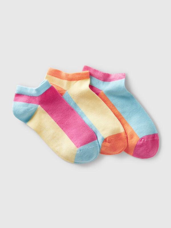 Tre paia di calzini color block Bambino
