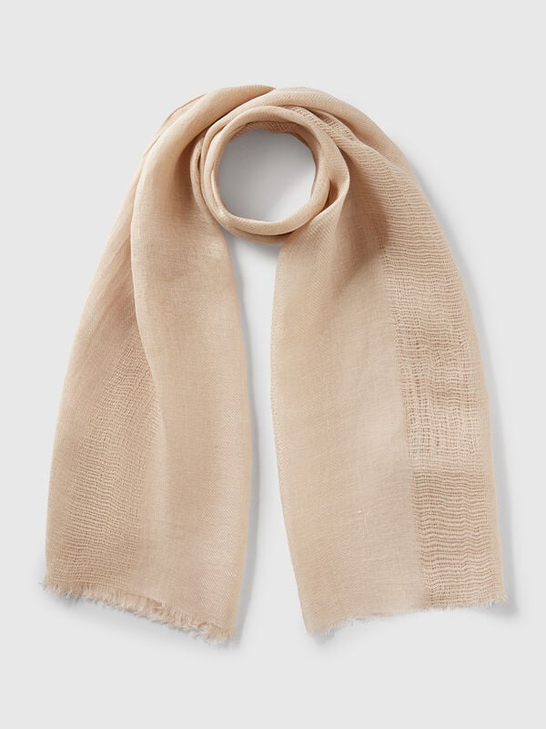 Sciarpa leggera in puro lino Donna