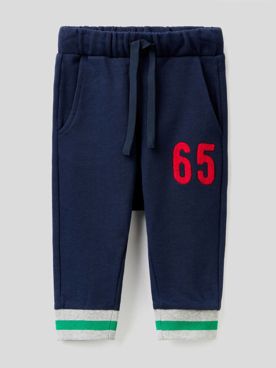 Pantaloni in felpa con ricamo image number 1