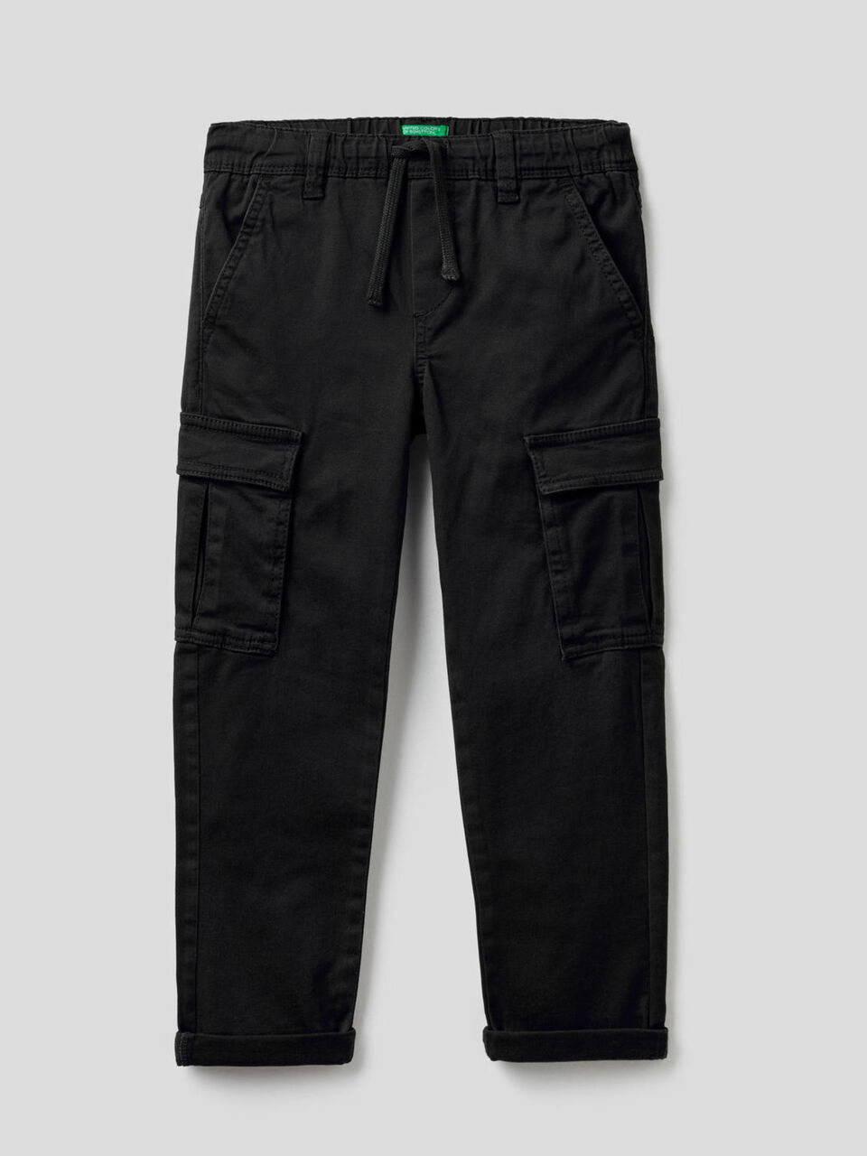 Pantaloni cargo in cotone stretch image number 1
