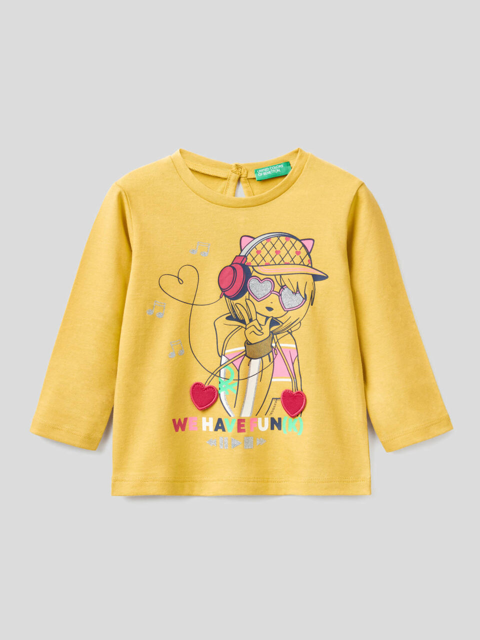 T-shirt 100% cotone bio con applicazioni image number 1