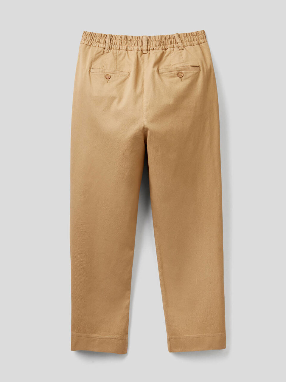 Pantaloni tinta unita in cotone stretch image number 2
