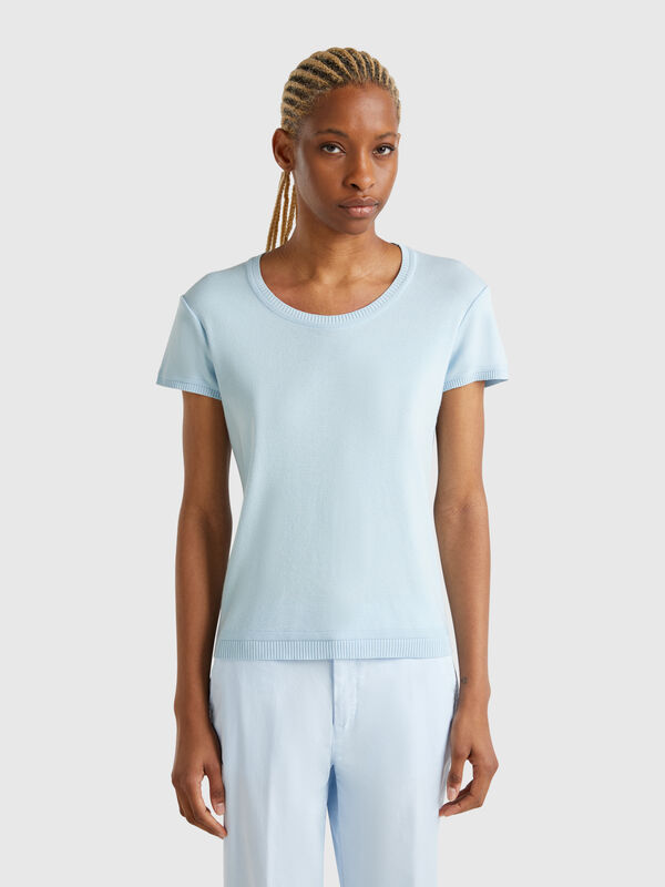 Maglia a manica corta in 100% cotone Donna