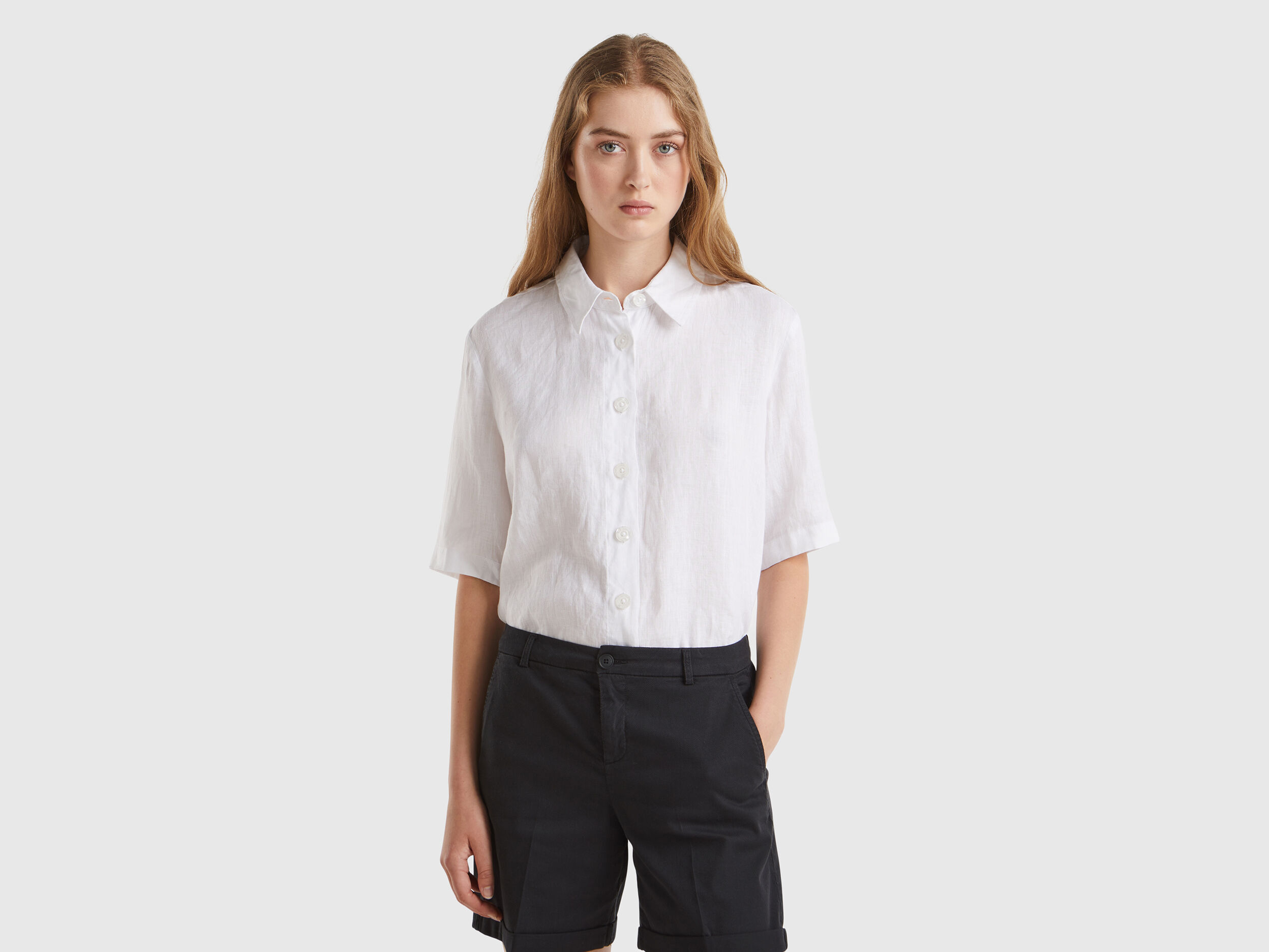 Camicia bianca lino donna deals