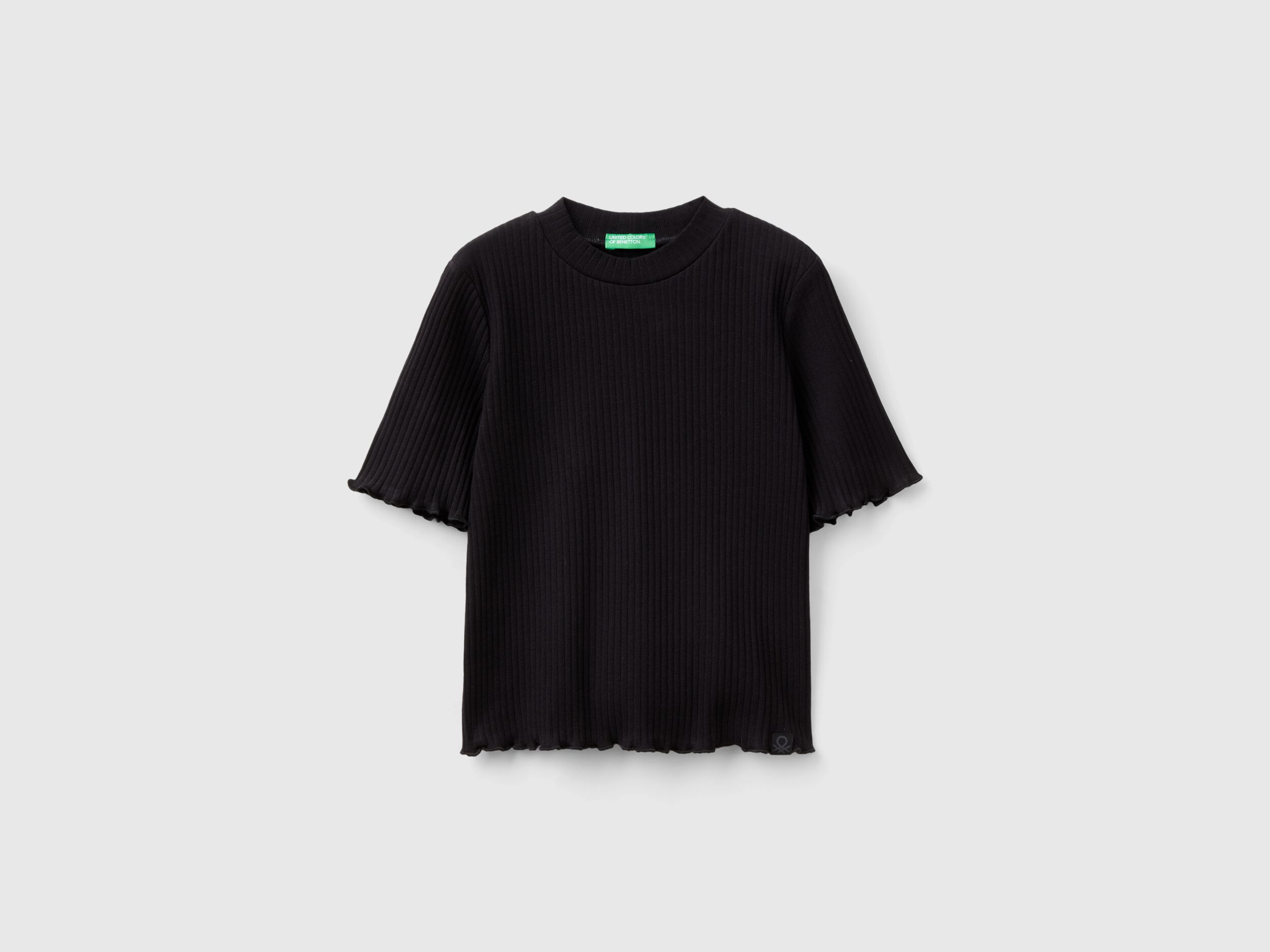 Maglietta nera manica corta bambina top