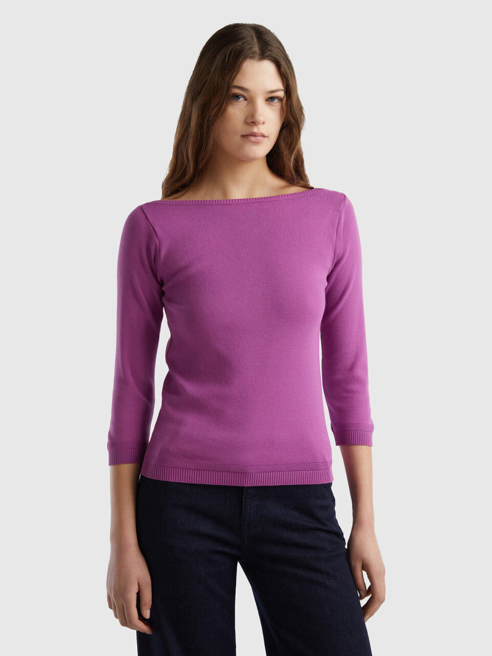 Maglie Manica Lunga Donna Cotone Tricot Acquista Online