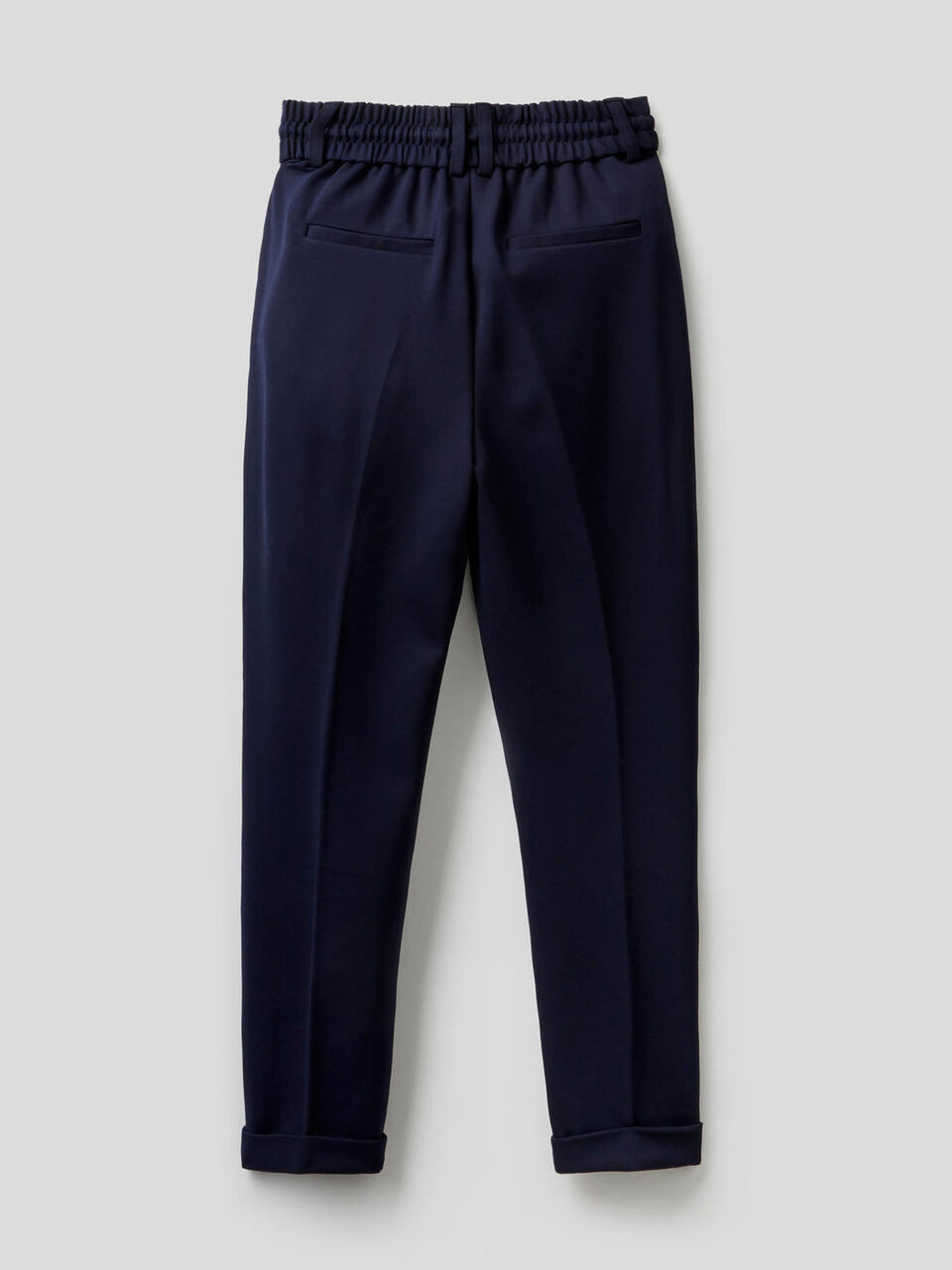 Pantaloni con coulisse e risvolto image number 2