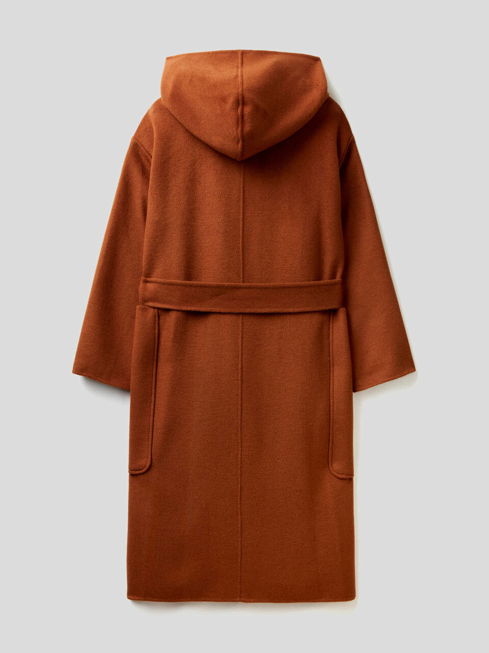 Cappotto con cappuccio in misto lana image number 2