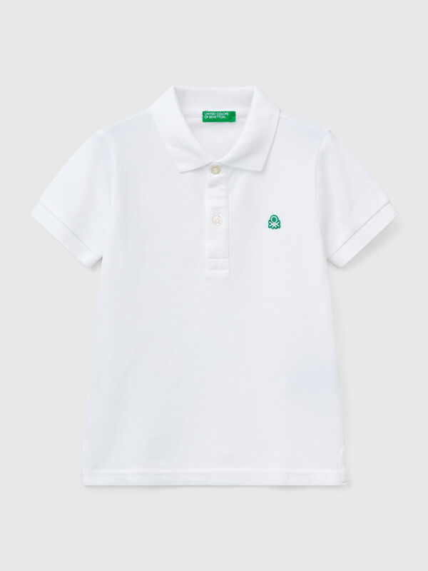 Polo manica corta in puro cotone Bambino